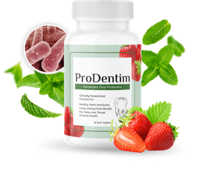 ProDentim oral probiotic supplement bottle