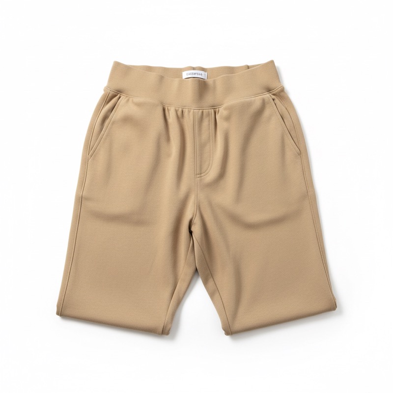 Adaptive pull-on elastic waist pants for elderly, comfortable stretch fabric