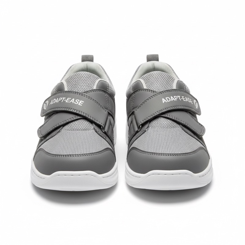 Adaptive slip-on velcro shoes for elderly, wide strap orthopedic design