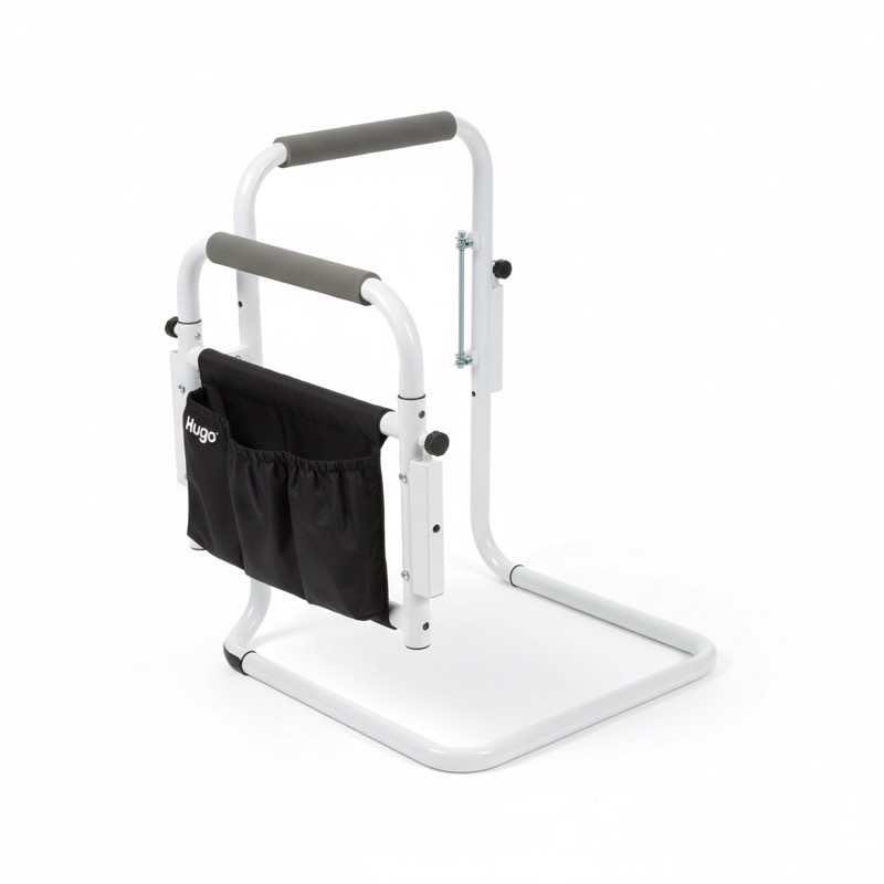 Hugo Mobility bed rail for seniors on white background