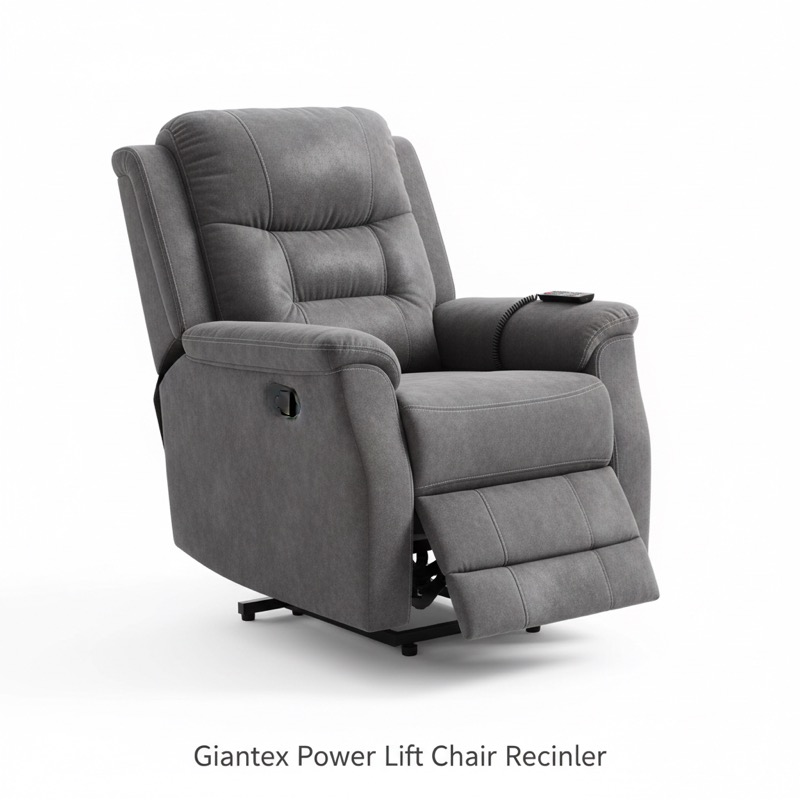 Giantex Power Lift Chair Recliner with velvet fabric