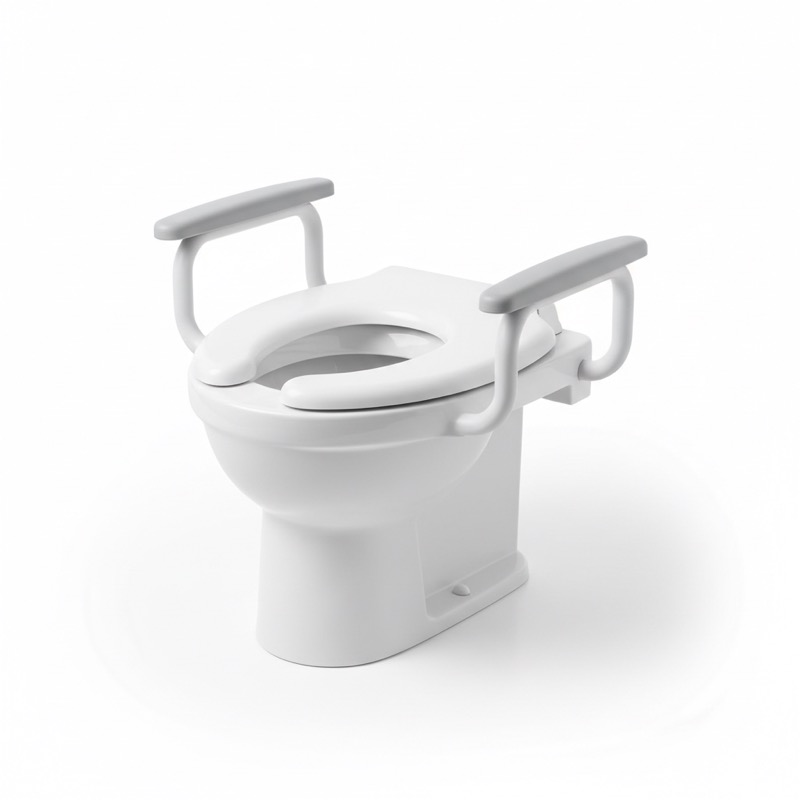 Drive Medical Raised Toilet Seat with Removable Arms